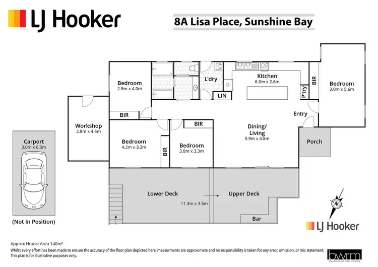 Floorplan of Homely house listing, 8A Lisa Place, Sunshine Bay NSW 2536