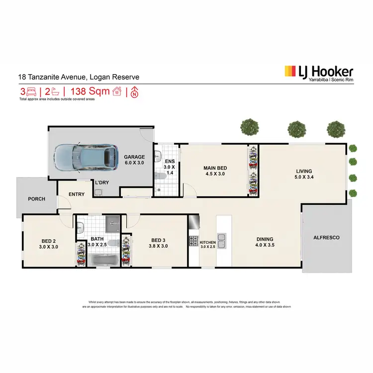 Floorplan of Homely house listing, 18 Tanzanite Avenue, Logan Reserve QLD 4133