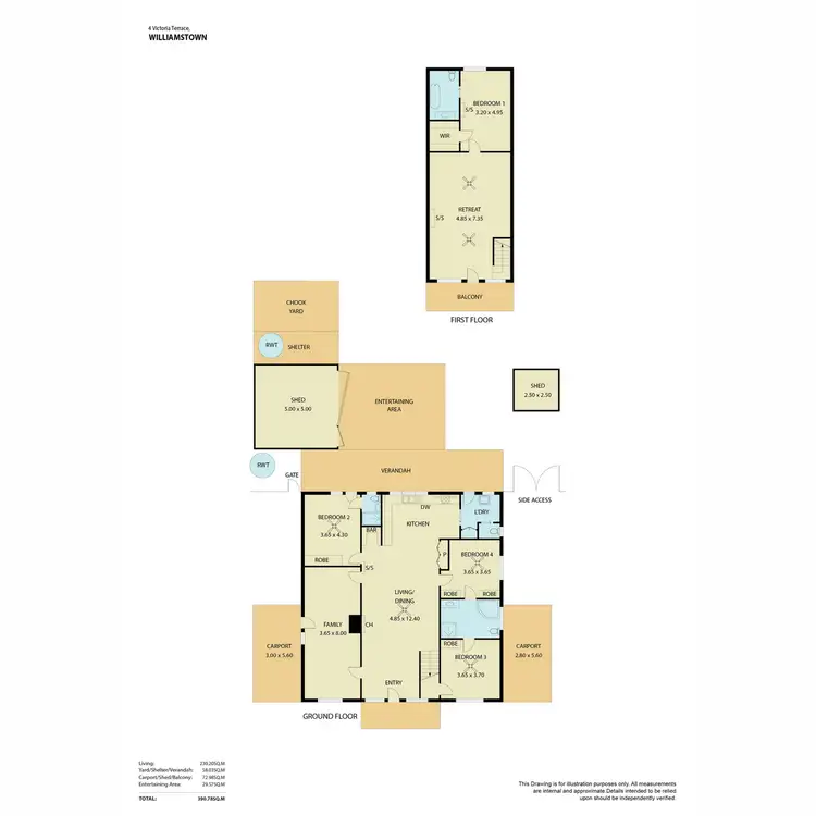 Floorplan of Homely house listing, 4 Victoria Terrace, Williamstown SA 5351