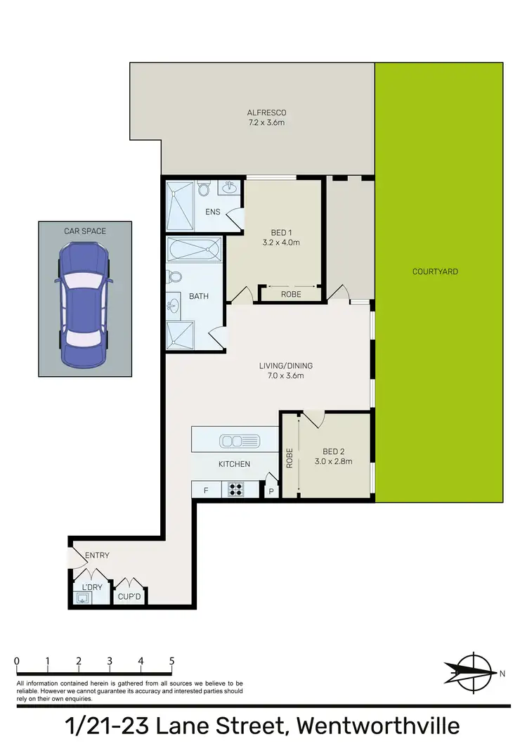 Floorplan of Homely apartment listing, 1/21-23 Lane Street, Wentworthville NSW 2145