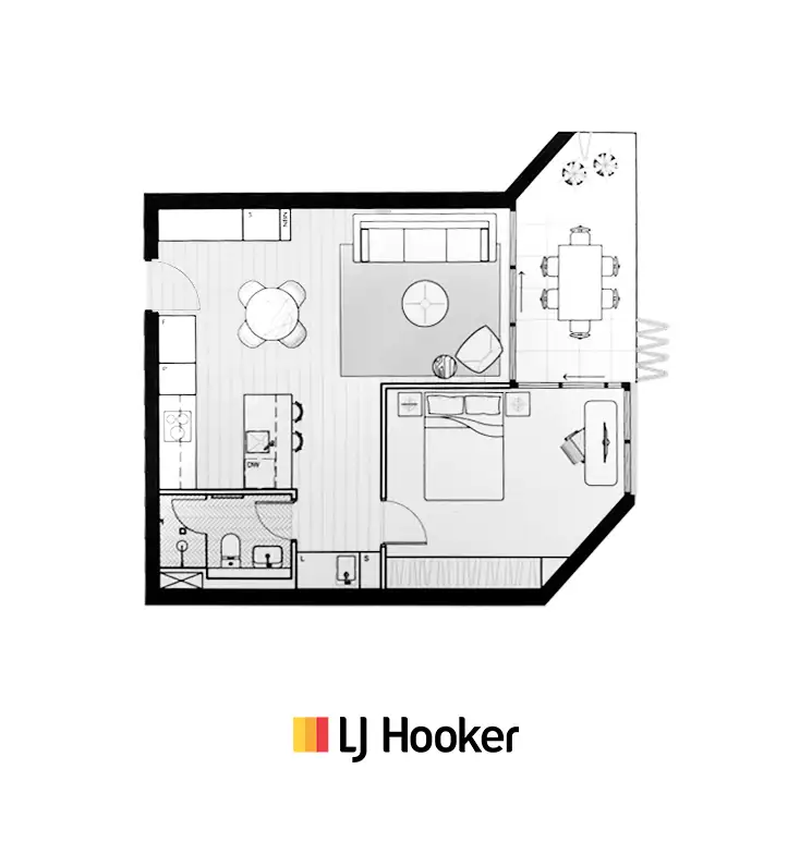 Floorplan of Homely apartment listing, 305/15 Provan Street, Campbell ACT 2612