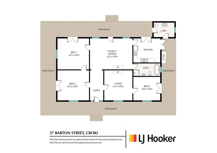 Floorplan of Homely rural property listing, 37 Barton Street, Croki NSW 2430