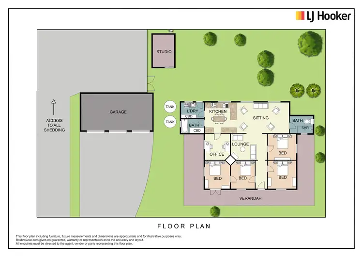 Floorplan of Homely rural property listing, 373 Milvale Road, Young NSW 2594