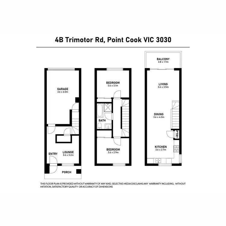Floorplan of Homely unit listing, 4B Trimotor Road, Point Cook VIC 3030