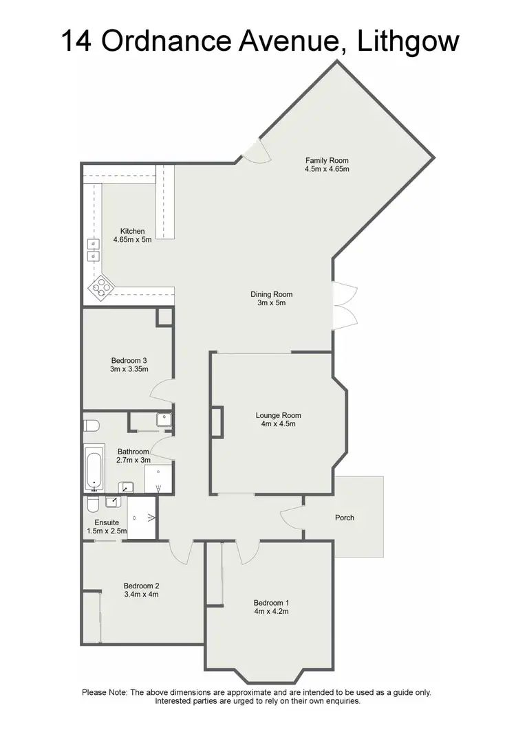 Floorplan of Homely house listing, 14 Ordnance Avenue, Lithgow NSW 2790