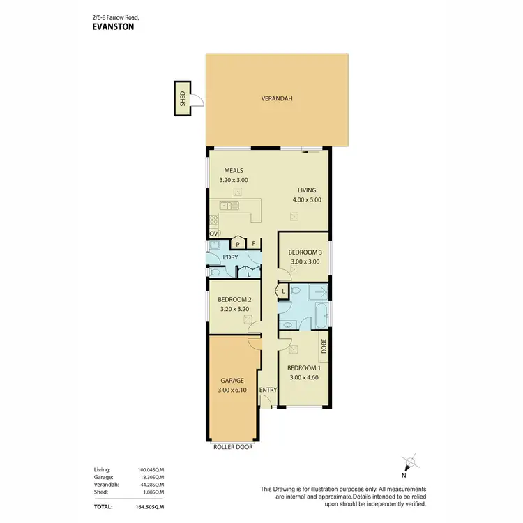 Floorplan of Homely house listing, 2/6-8 Farrow Road, Evanston SA 5116