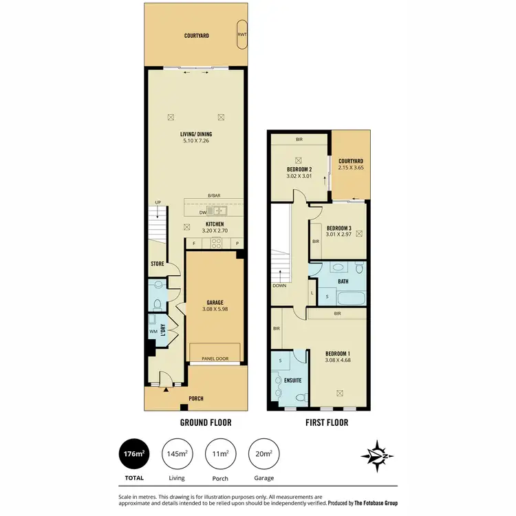 Floorplan of Homely townhouse listing, 6 Beaumont Street, Lightsview SA 5085