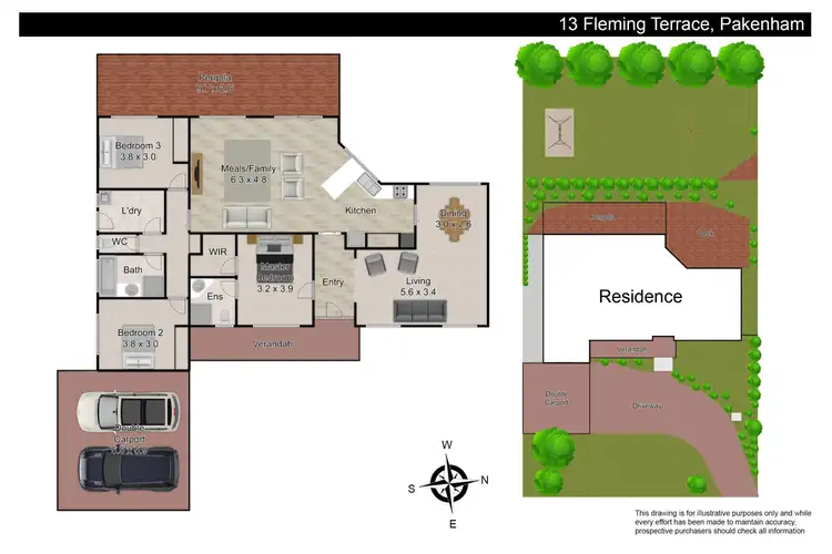 Floorplan of Homely house listing, 13 Fleming Terrace, Pakenham VIC 3810