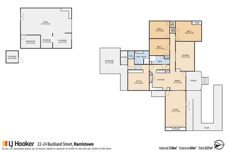 Floorplan of Homely house listing, 22-24 Buckland Street, Harristown QLD 4350