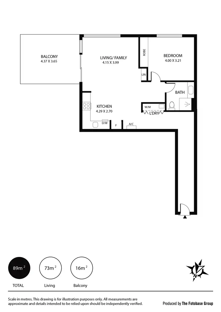 Floorplan of Homely apartment listing, 413/1-2 Tarni Court, New Port SA 5015