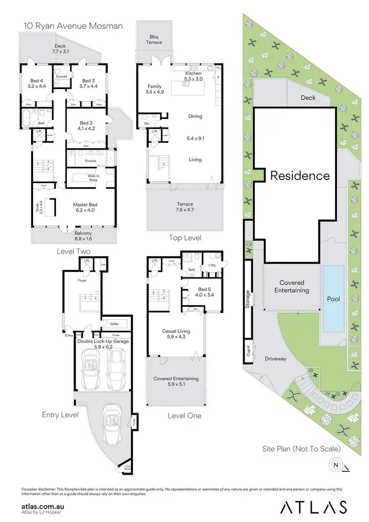 Floorplan of Homely house listing, 10 Ryan Avenue, Mosman NSW 2088