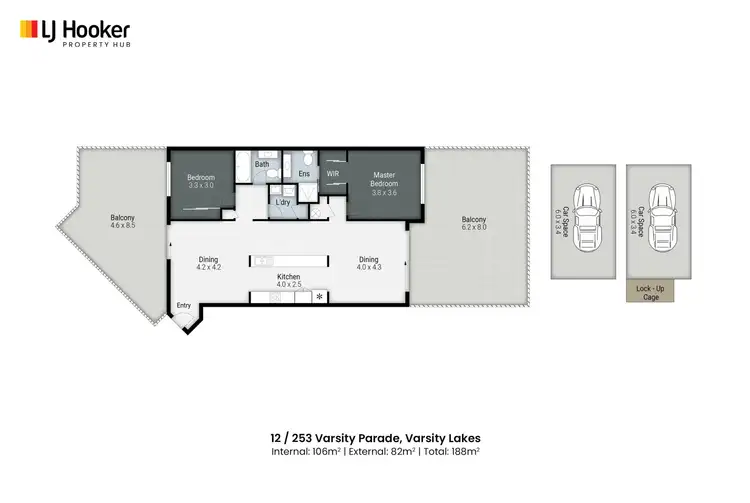 Floorplan of Homely unit listing, 12/253 Varsity Parade, Varsity Lakes QLD 4227