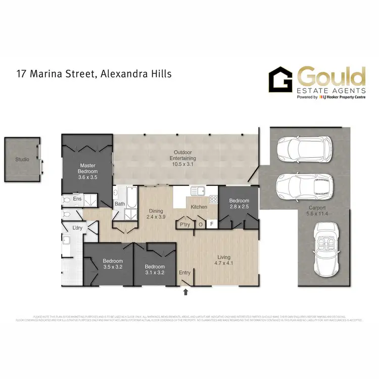 Floorplan of Homely house listing, 17 Marina Street, Alexandra Hills QLD 4161