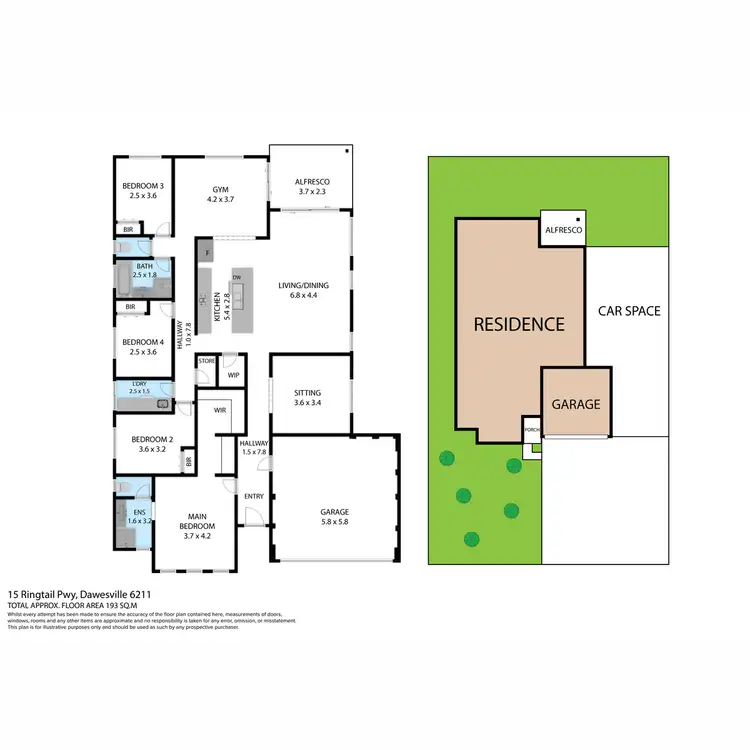 Floorplan of Homely house listing, 15 Ringtail Path, Dawesville WA 6211