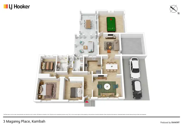 Floorplan of Homely house listing, 3 Magarey Place, Kambah ACT 2902
