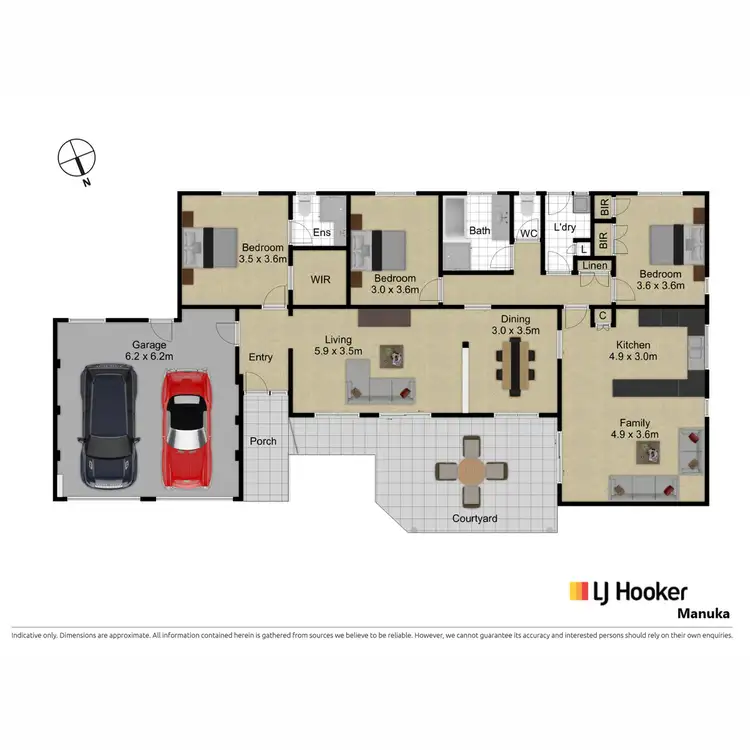 Floorplan of Homely townhouse listing, 19/3 Hansen Circuit, Isaacs ACT 2607