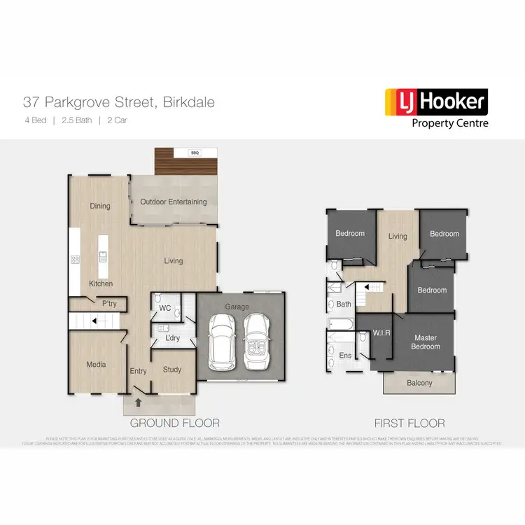 Floorplan of Homely house listing, 37 Parkgrove Street, Birkdale QLD 4159