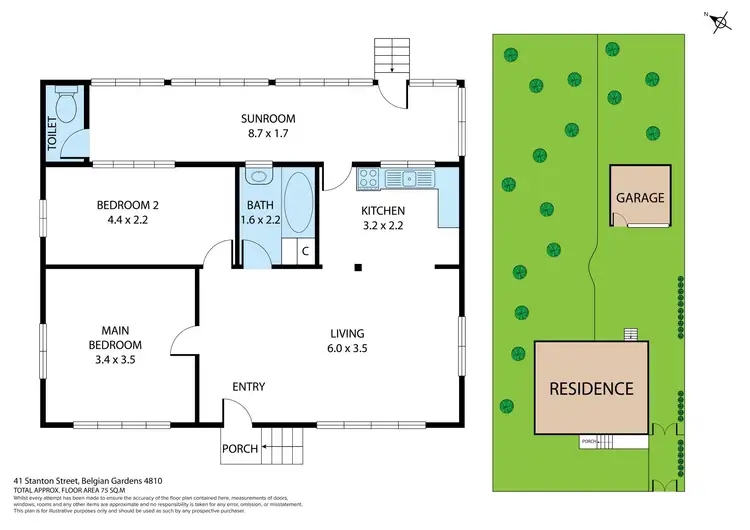Floorplan of Homely house listing, 41 Stanton Street, Belgian Gardens QLD 4810