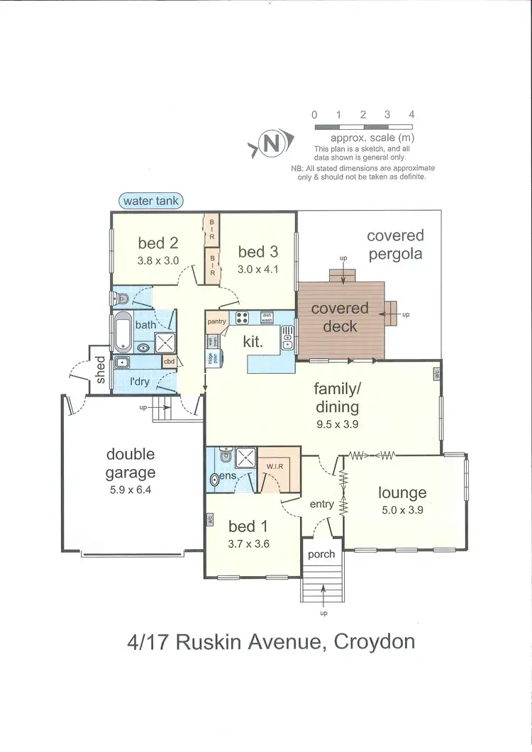 Floorplan of Homely townhouse listing, 4/17 Ruskin Avenue, Croydon VIC 3136