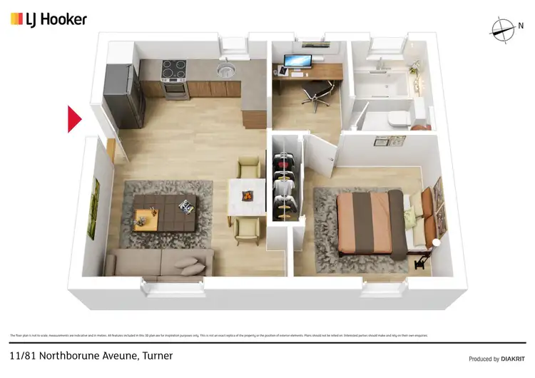 Floorplan of Homely apartment listing, 11/81 Northbourne Avenue, Turner ACT 2612