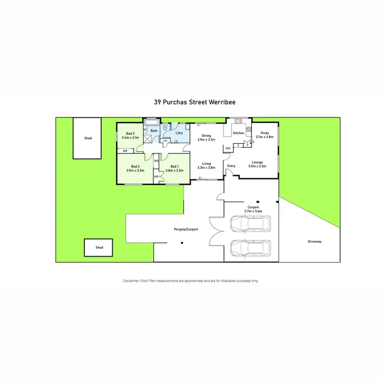 Floorplan of Homely house listing, 39 Purchas Street, Werribee VIC 3030