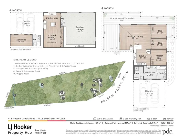 Floorplan of Homely rural property listing, 418 Petsch Creek Road, Tallebudgera Valley QLD 4228