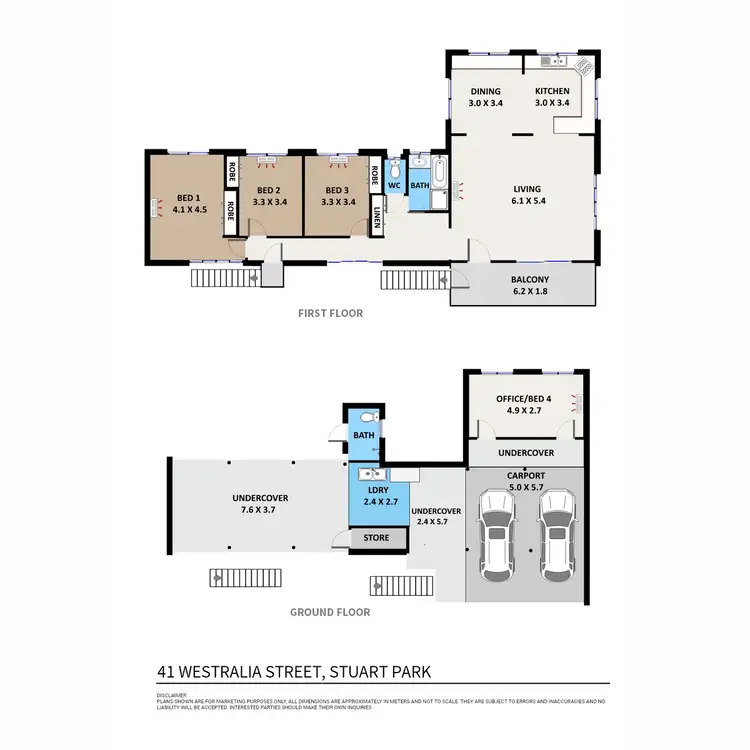 Floorplan of Homely house listing, 41 Westralia Street, Stuart Park NT 820