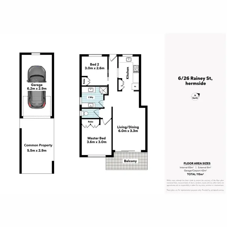 Floorplan of Homely unit listing, 6/26 Rainey Street, Chermside QLD 4032