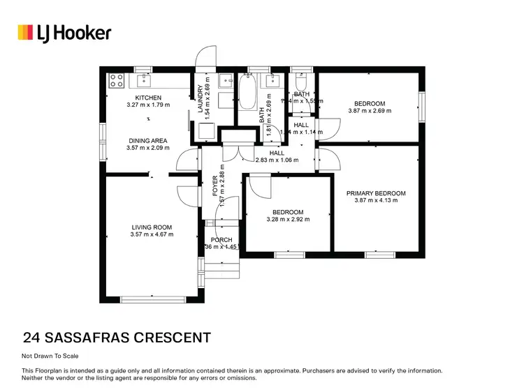 Floorplan of Homely house listing, 24 Sassafras Crescent, Rocherlea TAS 7248
