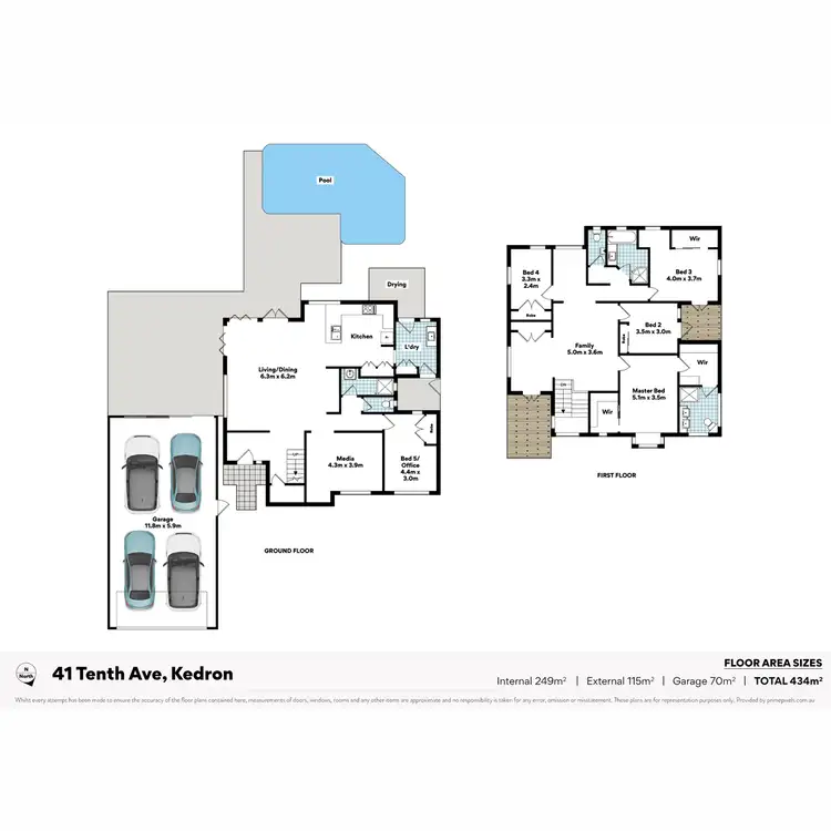 Floorplan of Homely house listing, 41 Tenth Avenue, Kedron QLD 4031