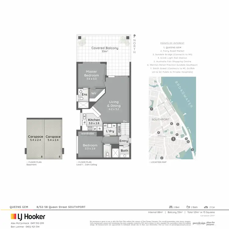 Floorplan of Homely apartment listing, 8/52-58 Queen Street, Southport QLD 4215