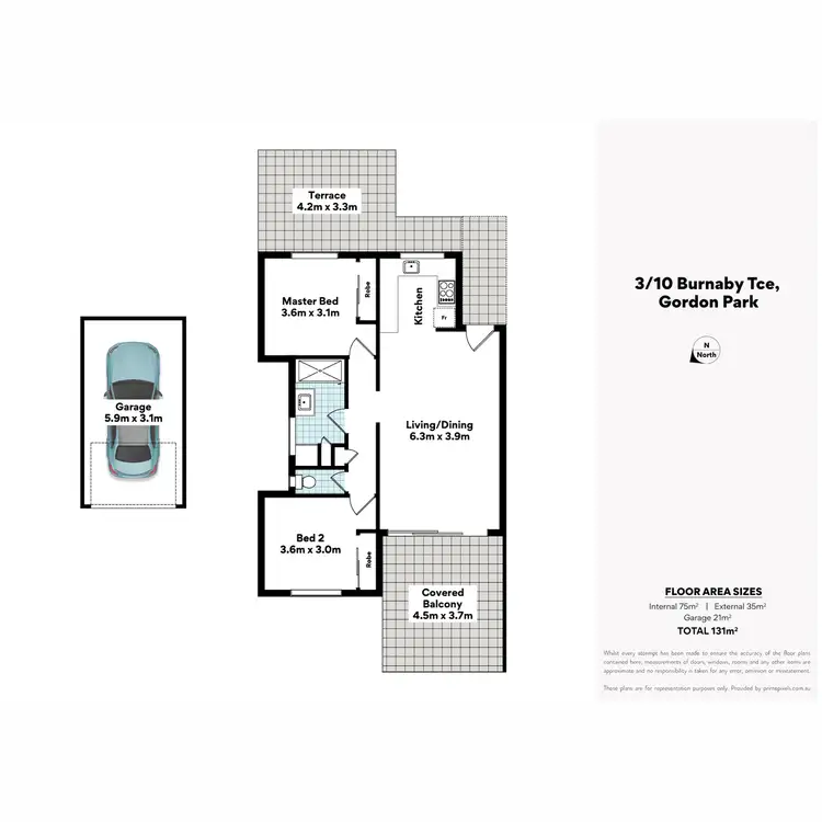 Floorplan of Homely apartment listing, 3/10 Burnaby Terrace, Gordon Park QLD 4031