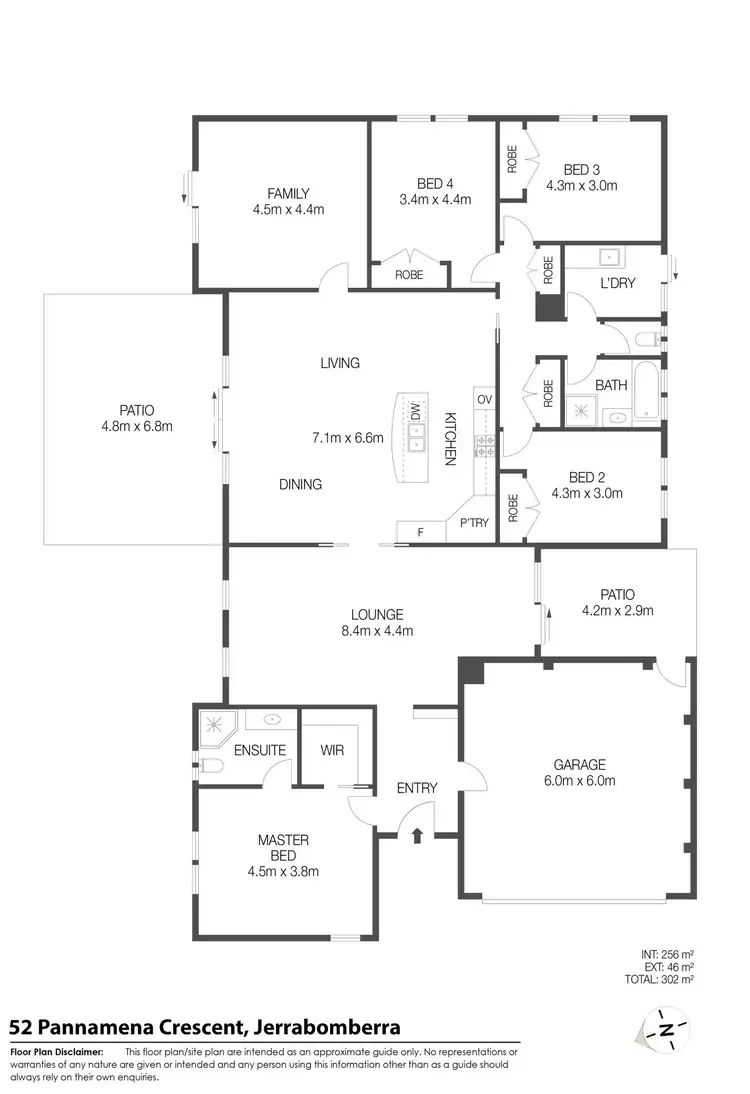 Floorplan of Homely house listing, 52 Pannamena Crescent, Jerrabomberra NSW 2619
