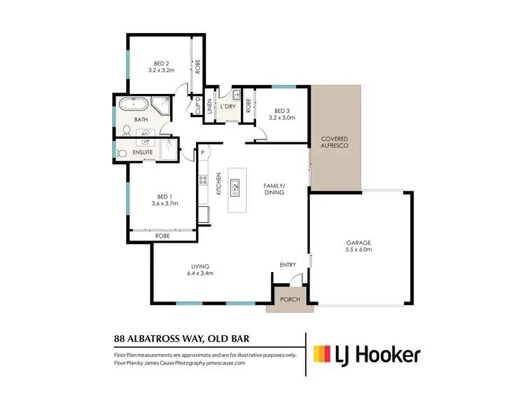 Floorplan of Homely villa listing, 88 Albatross Way, Old Bar NSW 2430