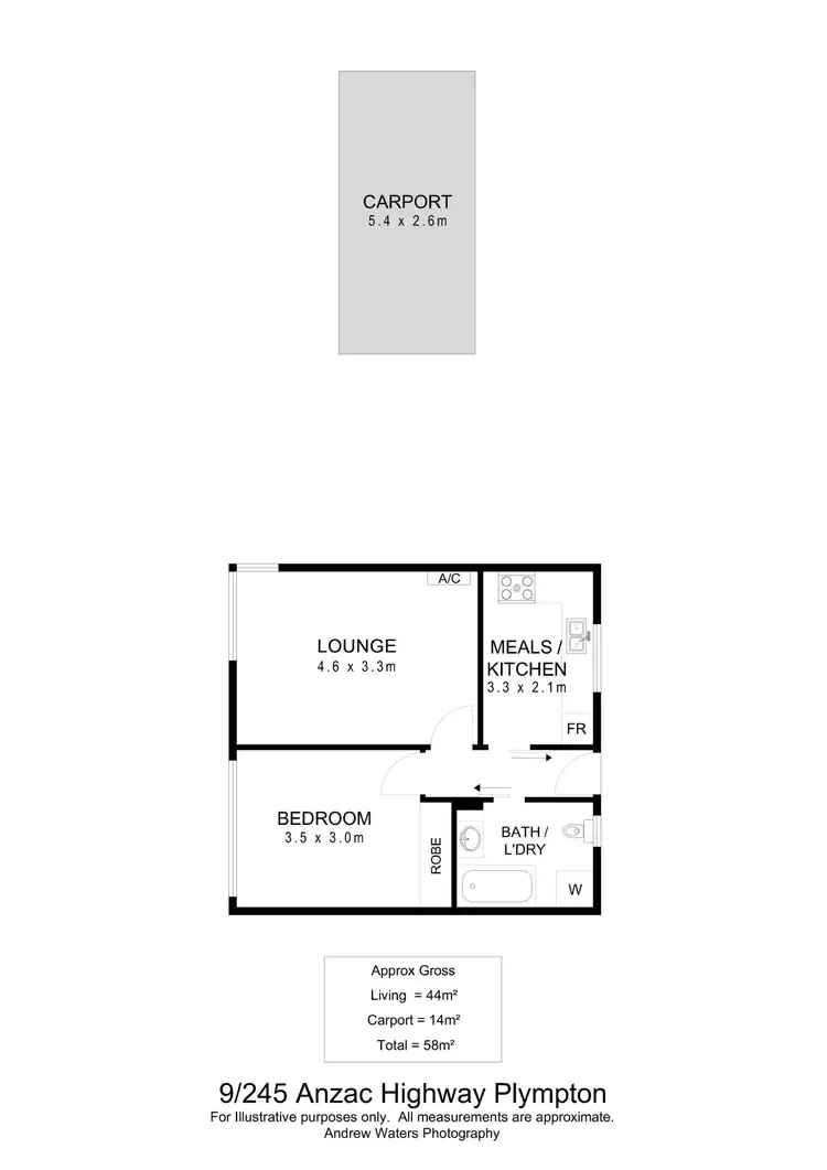 Floorplan of Homely unit listing, 9/245 Anzac Highway, Plympton SA 5038