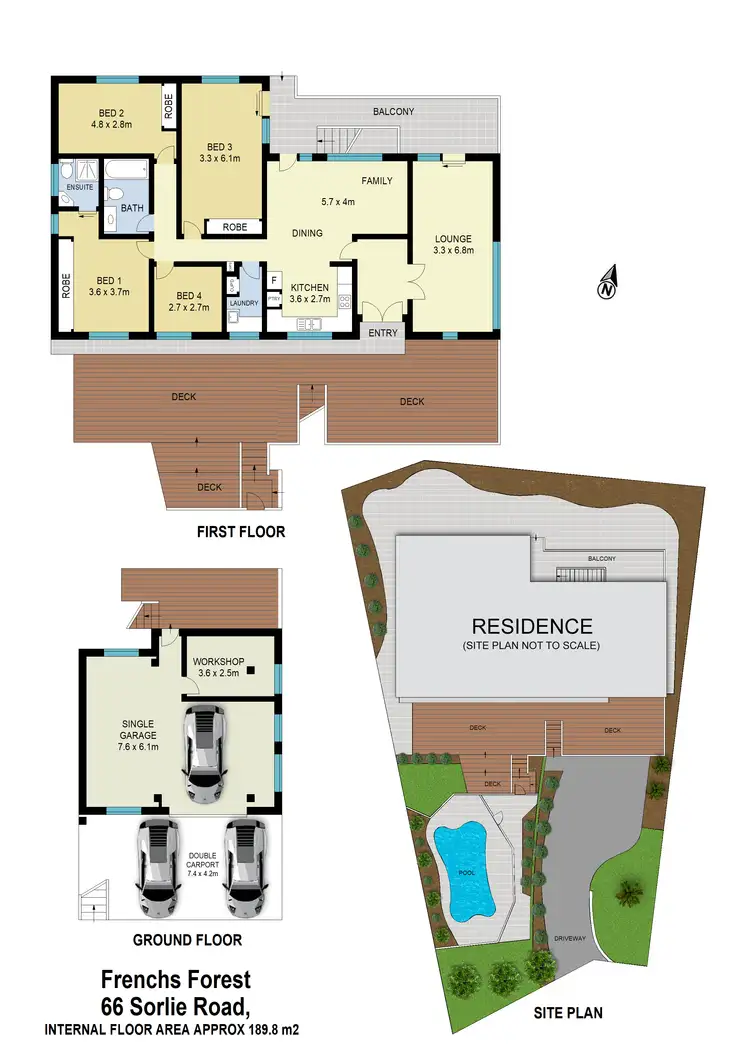 Floorplan of Homely house listing, 66 Sorlie Road, Frenchs Forest NSW 2086