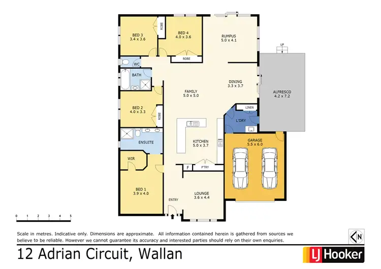 Floorplan of Homely house listing, 12 Adrian Circuit, Wallan VIC 3756