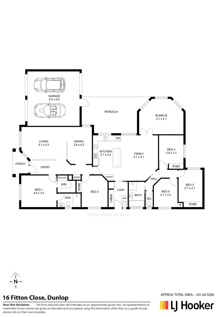 Floorplan of Homely house listing, 16 Fitton Close, Dunlop ACT 2615