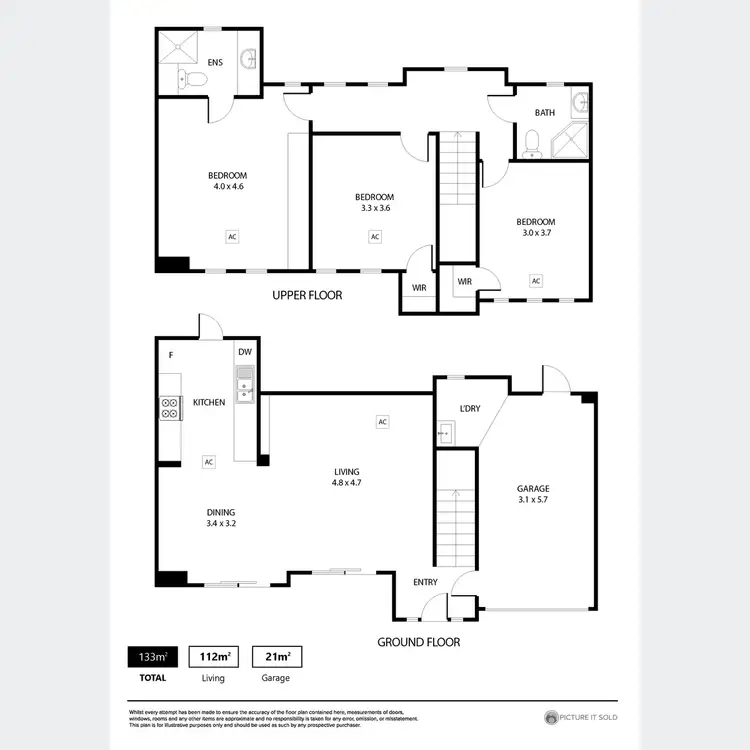 Floorplan of Homely townhouse listing, 2/99a North Terrace, College Park SA 5069