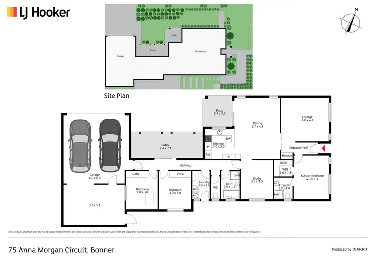 Floorplan of Homely house listing, 75 Anna Morgan Circuit, Bonner ACT 2914