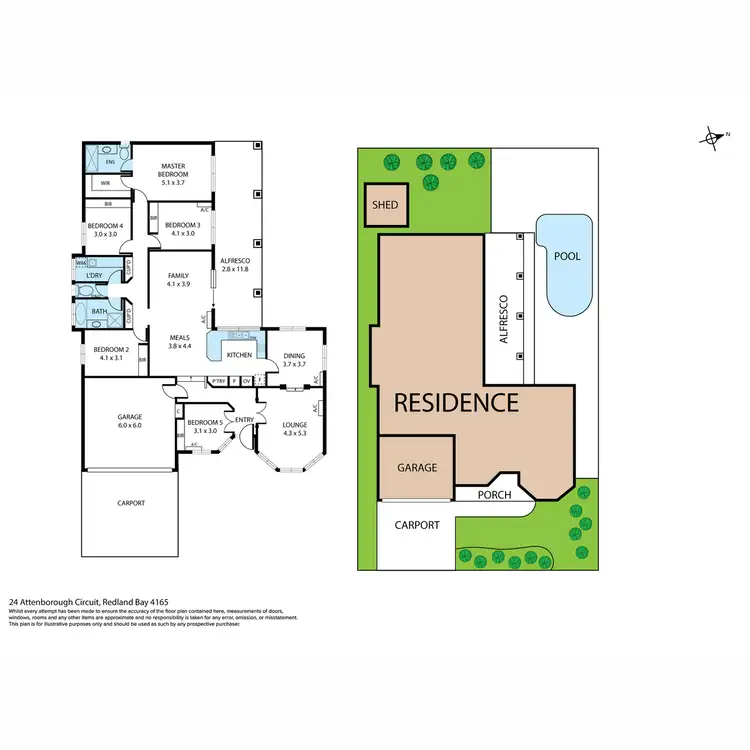 Floorplan of Homely house listing, 24 Attenborough Circuit, Redland Bay QLD 4165