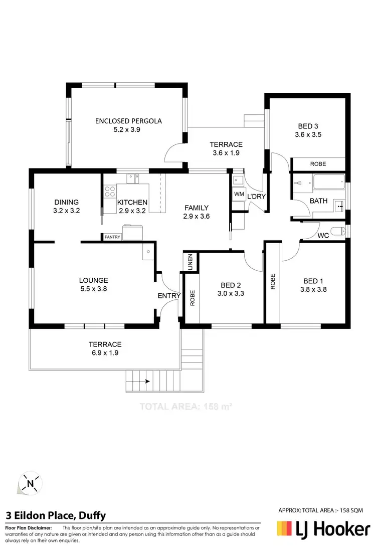 Floorplan of Homely house listing, 3 Eildon Place, Duffy ACT 2611