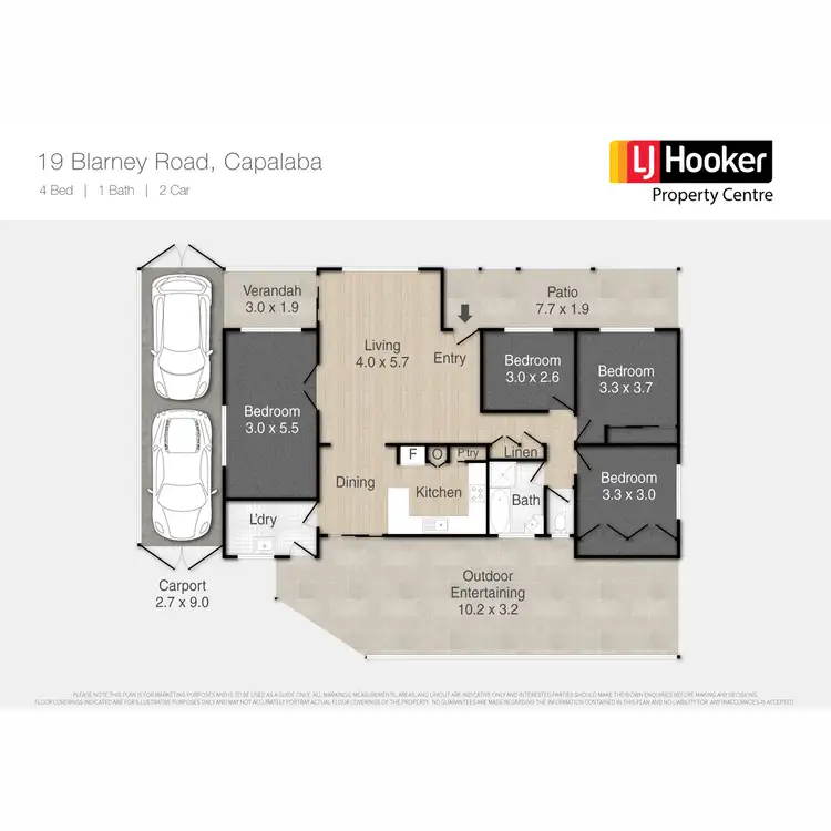 Floorplan of Homely house listing, 19 Blarney Road, Capalaba QLD 4157