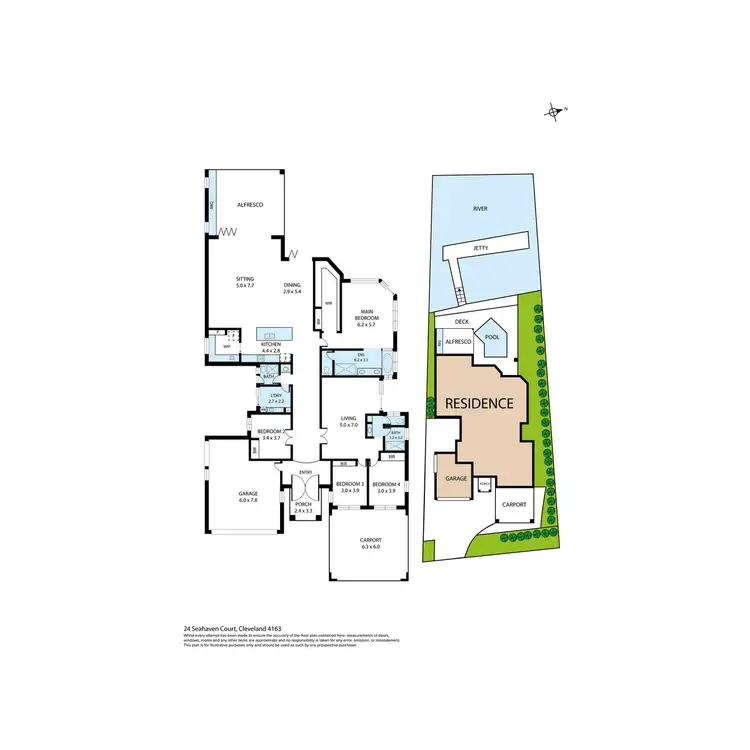 Floorplan of Homely house listing, 24 Seahaven Court, Raby Bay QLD 4163