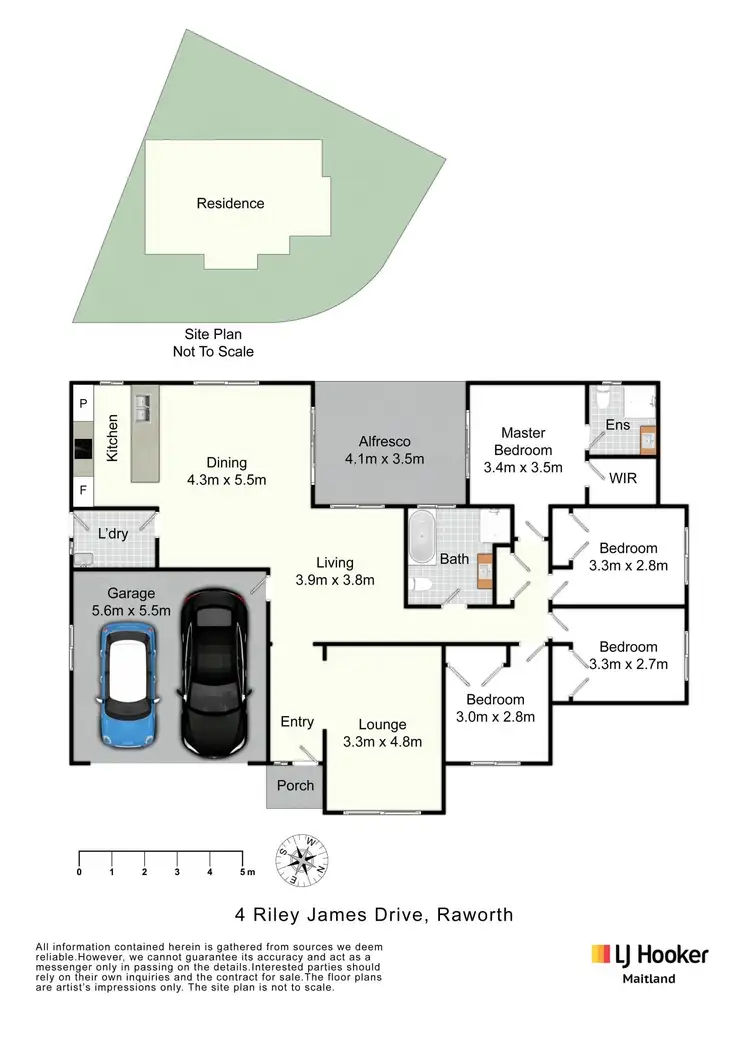 Floorplan of Homely house listing, 4 Riley James Drive, Raworth NSW 2321