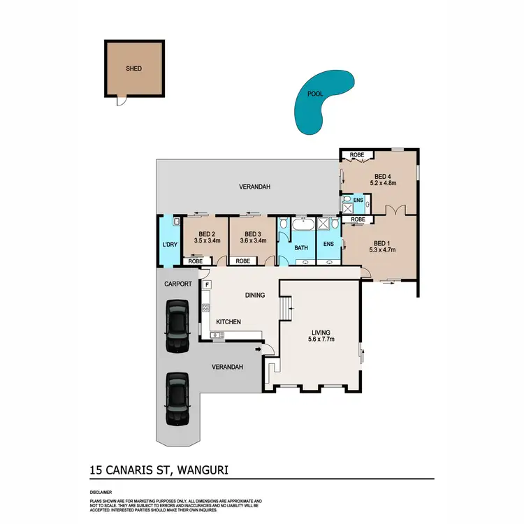 Floorplan of Homely house listing, 15 Canaris Street, Wanguri NT 810