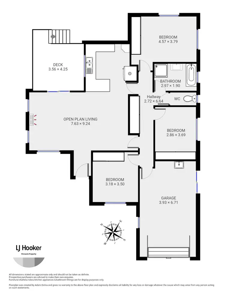 Floorplan of Homely house listing, 33 Jacques Road, Granton TAS 7030