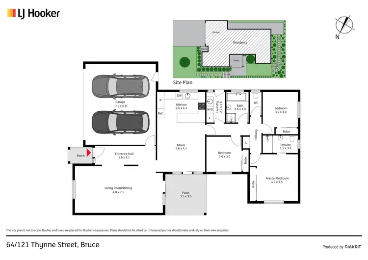Floorplan of Homely townhouse listing, 64/121 Thynne Street, Bruce ACT 2617