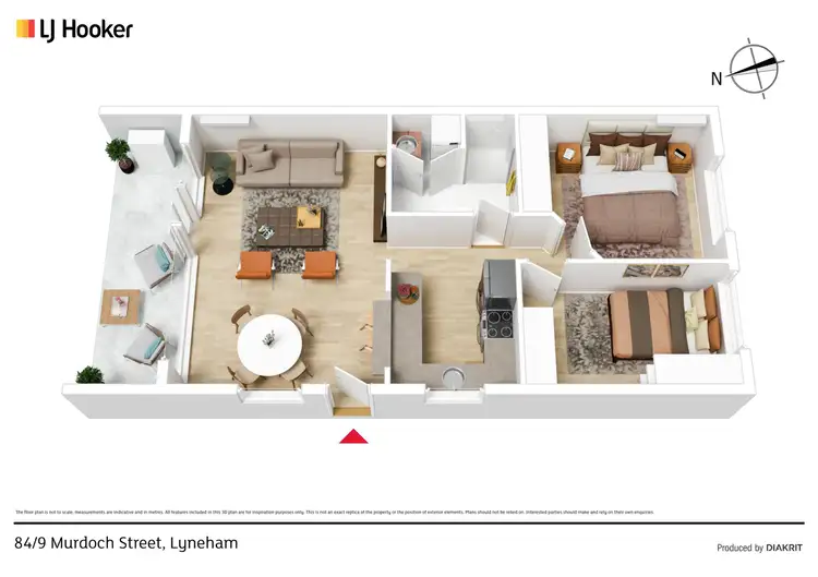 Floorplan of Homely apartment listing, 84/9 Murdoch Street, Lyneham ACT 2602