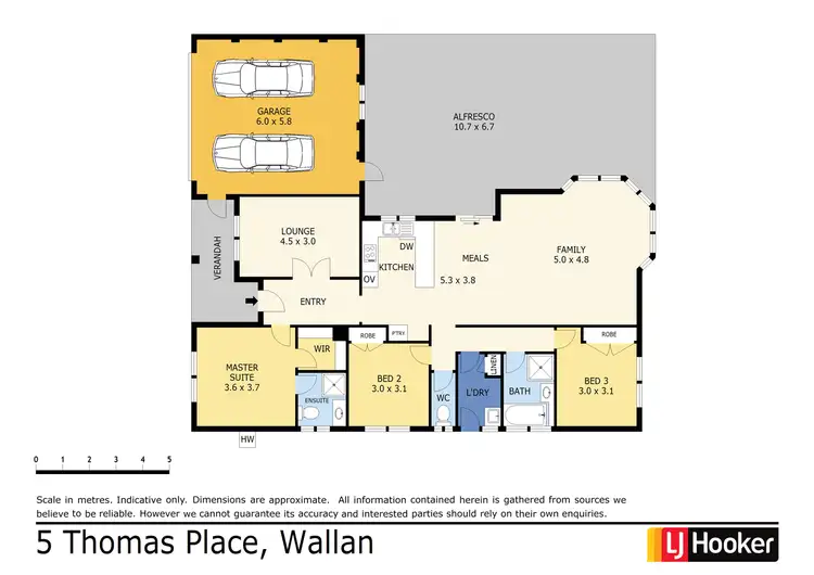 Floorplan of Homely house listing, 5 Thomas Place, Wallan VIC 3756